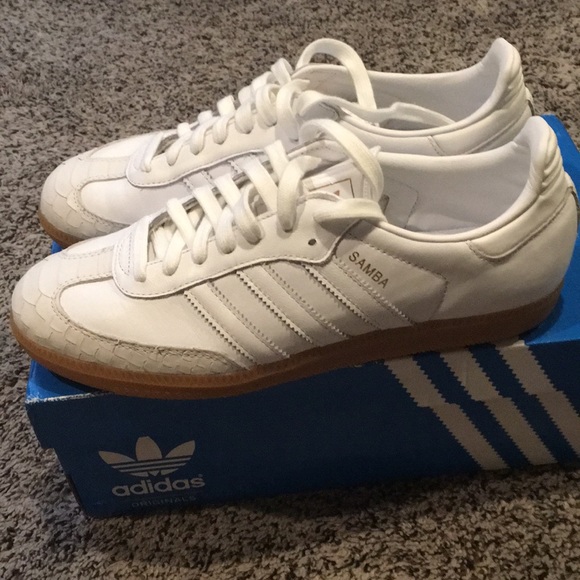 adidas Shoes | Samba White Snake Never Worn Size 85 | Poshmark